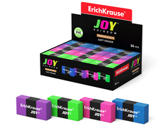 Ластик ErichKrause JOY Rainbow (в коробке по 36 шт.)