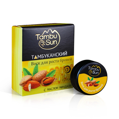 Воск TambuSun для роста бровей с маслом миндаля 5 мл Бизорюк Фабрика здоровья