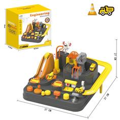 Настольная игра-лабиринт «Фабрика», 3 машинки No Brand