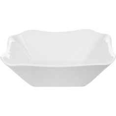 Салатник Добрушский фарфоровый завод Голубка квадратный 720мл, 18х18х5см, фарфор, белый