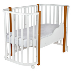 Кроватки для новорожденных INDIGO Baby Lux 3 в 1 белый, 4627183286180