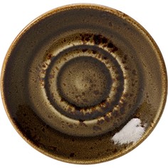Блюдце Steelite Крафт Браун 145х145х17мм, фарфор, коричневый