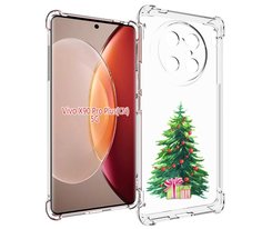 Чехол MyPads Елка новогодняя с подарками акварель для Vivo X90 Pro Plus