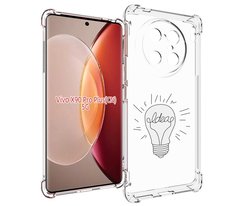 Чехол MyPads лампочка-с-идеей для Vivo X90 Pro Plus
