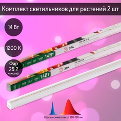 Комплект светильников для растений Эра FITO-14W-Т5-N 14W красно-синего спектра (228595) 2 Combo