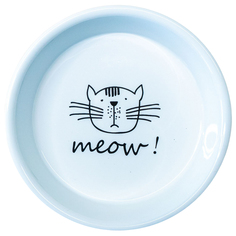 Миска для кошек Mr,Kranch Meow! 200 мл белая