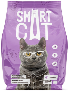 Сухой корм для кошек Smart Cat с кроликом, 2 шт по 5 кг