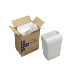 Корзина для мусора пластиковая KK Aquarius 43л белая 2 шт 6993 Kimberly Clark