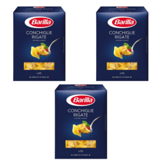 Ракушки №93 Barilla (конкилье ригате) 450 г 8076809575973 3 шт. Combo