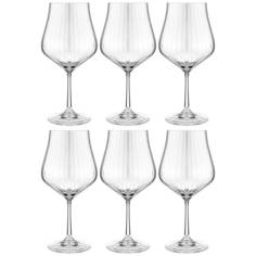 Набор бокалов для вина Bohemia Crystal из 6 штук "Tulipa Оptic" 600 мл (674-877_)