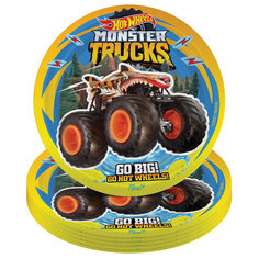 Тарелки бумажные 18 см, 6 шт., "Hot Wheels" PRIORITY, БП-Т-ХВ-001 - 4 шт.