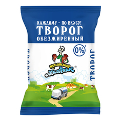 Творог пластовой Кубанский Молочник Уманский обезжиренный 180 г