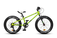 Подростковый горный (MTB) велосипед Horst Six 20 (2022), салатово-черный