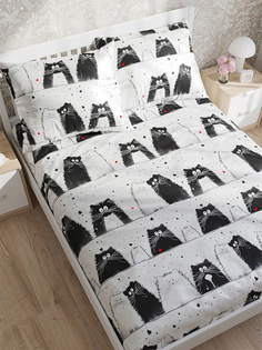 Простынь на резинке Сказка Коты 120х200 см