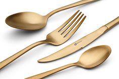 Набор столовых приборов apollo lungo matt gold 16 предметов
