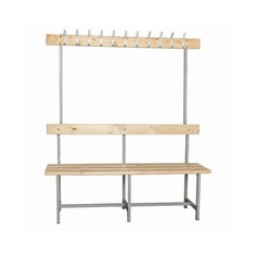 Скамья с вешалкой спинкой СВТ 6 1765х2000х395 мм Titan