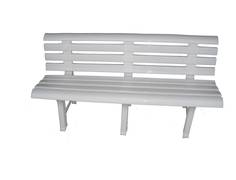 Скамья пластиковая арт.СКП-МТ001 (белая) Garden Story