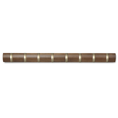 Вешалка настенная Umbra горизонтальная Flip 8 крючков коричневая (318858-1227_)