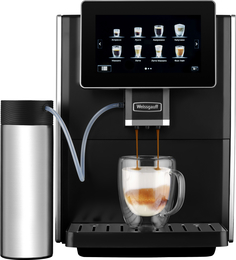 Кофемашина автоматическая Weissgauff WCM-575 Touch Cappuccino серебристая, черная