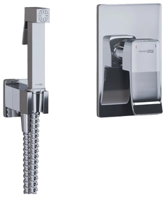 Встраиваемый смеситель с гигиеническим душем WasserKRAFT хром A106157
