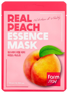 Тканевая маска для лица с экстрактом персика, 23 мл, FarmStay No Brand