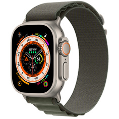 Смарт-часы Apple Watch Ultra GPS +Cellular 49mm Titanium Case with Green Alpine Loop - S\M