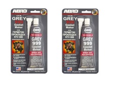 Герметик автомобильный ABRO силиконовый 85 г серый - 2 шт.