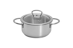 Кастрюля-сотейник Metalac Кулинария 16см, 1.4л, сталь, с крышкой, стекло 368473_