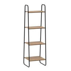 Стеллаж напольный металлический ЗМИ Скандинавия 14, размер 45х38,5х149,5 см, цвет черный