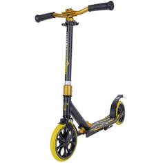 Самокат TT городской JOGGER 210 (Колеса 210/180 мм рама ALU) СКЛАДНОЙ BLACK/YELLOW No Brand