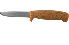 Нож Morakniv Floating Serrated Knife, нержавеющая сталь, пробковая ручка, 13131