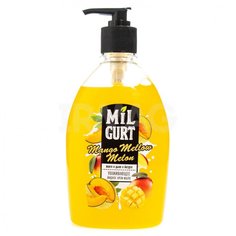 Крем-мыло жидкое Milgurt ухаживающее, манго и дыня в йогурте, 500 г