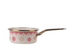 Ковш Катюша эмалированный 1,5 литра Сияние красный без крышки 2021-150