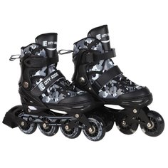 Роликовые коньки City-Ride, колеса PU светятся, подшипники ABEC 7, JB8800086, M (34-38)