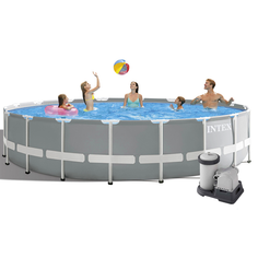 Бассейн каркасный круглый "PRISM FRAMETM", 549х122см, насос, лестница, 26732NP Intex
