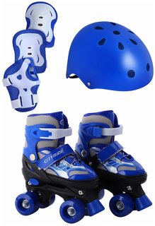 Набор детские роликовые коньки/защита, квады City-Ride PVC колеса, S р.29-33, JB0210517