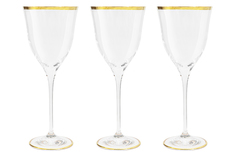 Набор бокалов для вина Same Сабина золото 300 мл 6 шт SM 4153/G
