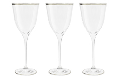Набор из 6 штук Бокал для вина Same Сабина платина 300мл стекло SM-4153_P_