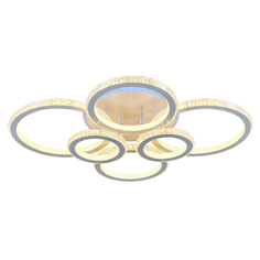 Светодиодная люстра 8017/6 WHT 300W+8W RGB Profit Light
