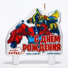 Свеча в торт "С Днем Рождения!", Трасформеры Hasbro