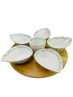 Набор из 6 салатников Lenardi на подставке 102-027