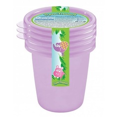 Набор контейнеров Пластишка 3 штуки по 0,2 л