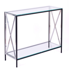 Консольный стол 1031-cb_s clear черный муар, серебряный (all consoles) черный
