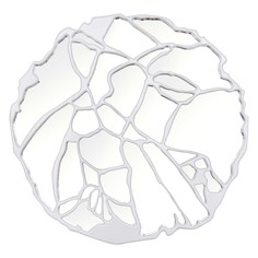 Зеркало roots white (bountyhome) белый 70x70x2 см.