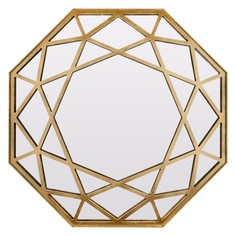 Зеркало ferrano (bountyhome) золотой 100x100x3 см.