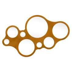 Зеркало round eyes gold (bountyhome) золотой 128x73x1 см.