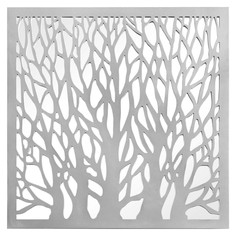 Зеркало trees silver (bountyhome) серебристый 100x100x1 см.