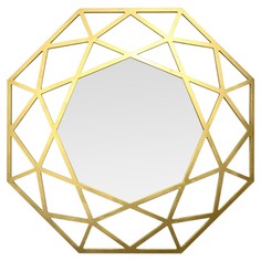 Зеркало tissue brass (bountyhome) золотой 100x100x2 см.