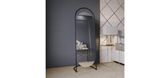 Зеркало evelum black (genglass) черный 54x165x5 см.
