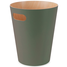 Корзина для мусора woodrow (umbra) зеленый 28 см.